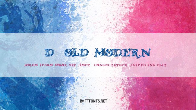 D_OLD MODERN example